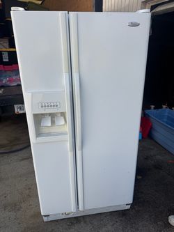 Whirlpool Side-by-Side Refrigerator with Ice and Water Dispenser