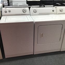 Whirlpool Washer And Dryer Set. 1 year Warranty 