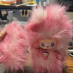 Labubu long hair , cute doll 