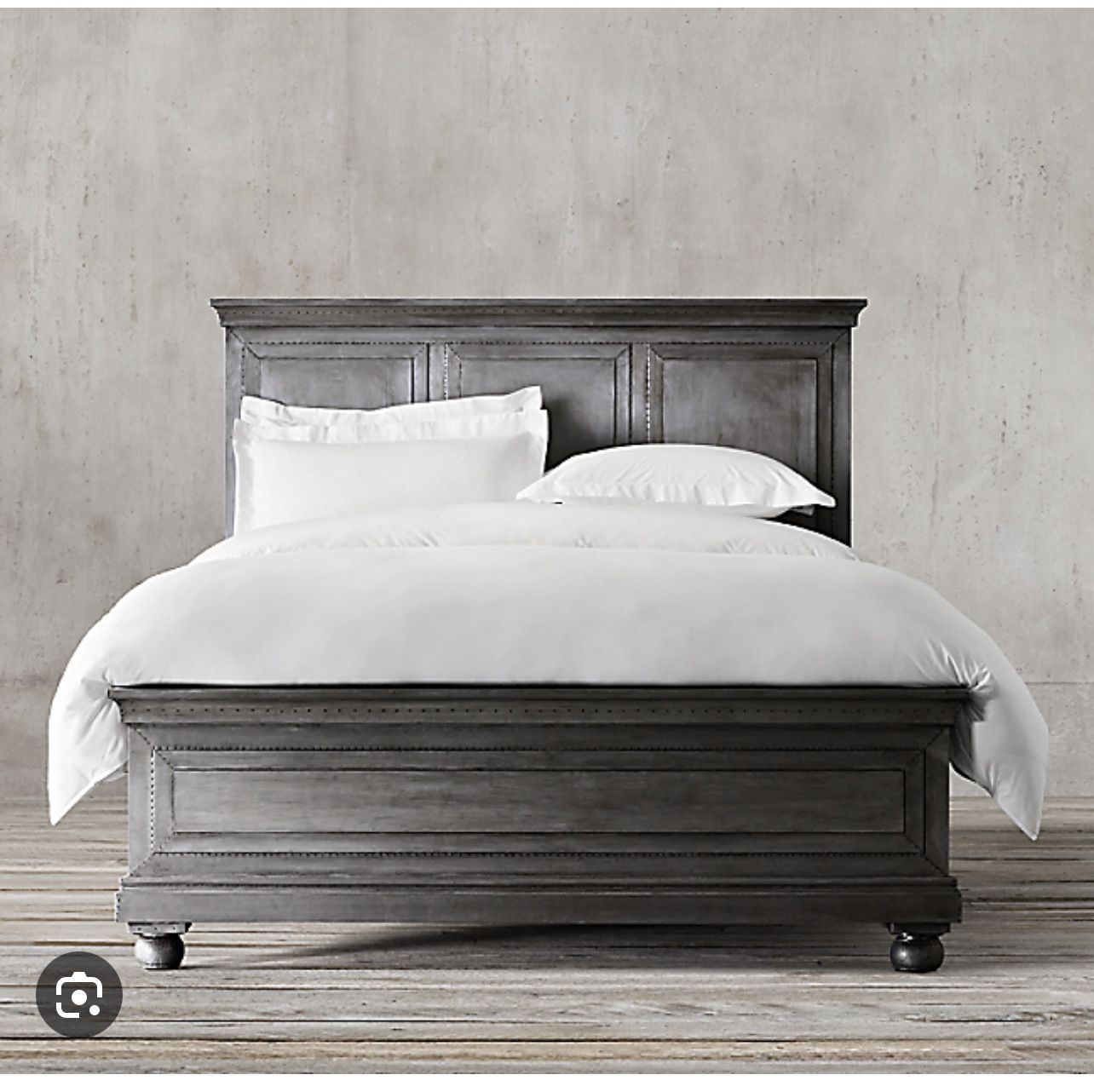 Restoration Hardware Queen Annecy Metal-Wrapped Bed W/ Nest Cool Sleeper Mattress