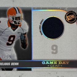 2010 Press Pass PE #GDG-AB Arrelious Benn Game Day Jerseys Silver Holofoil #/99