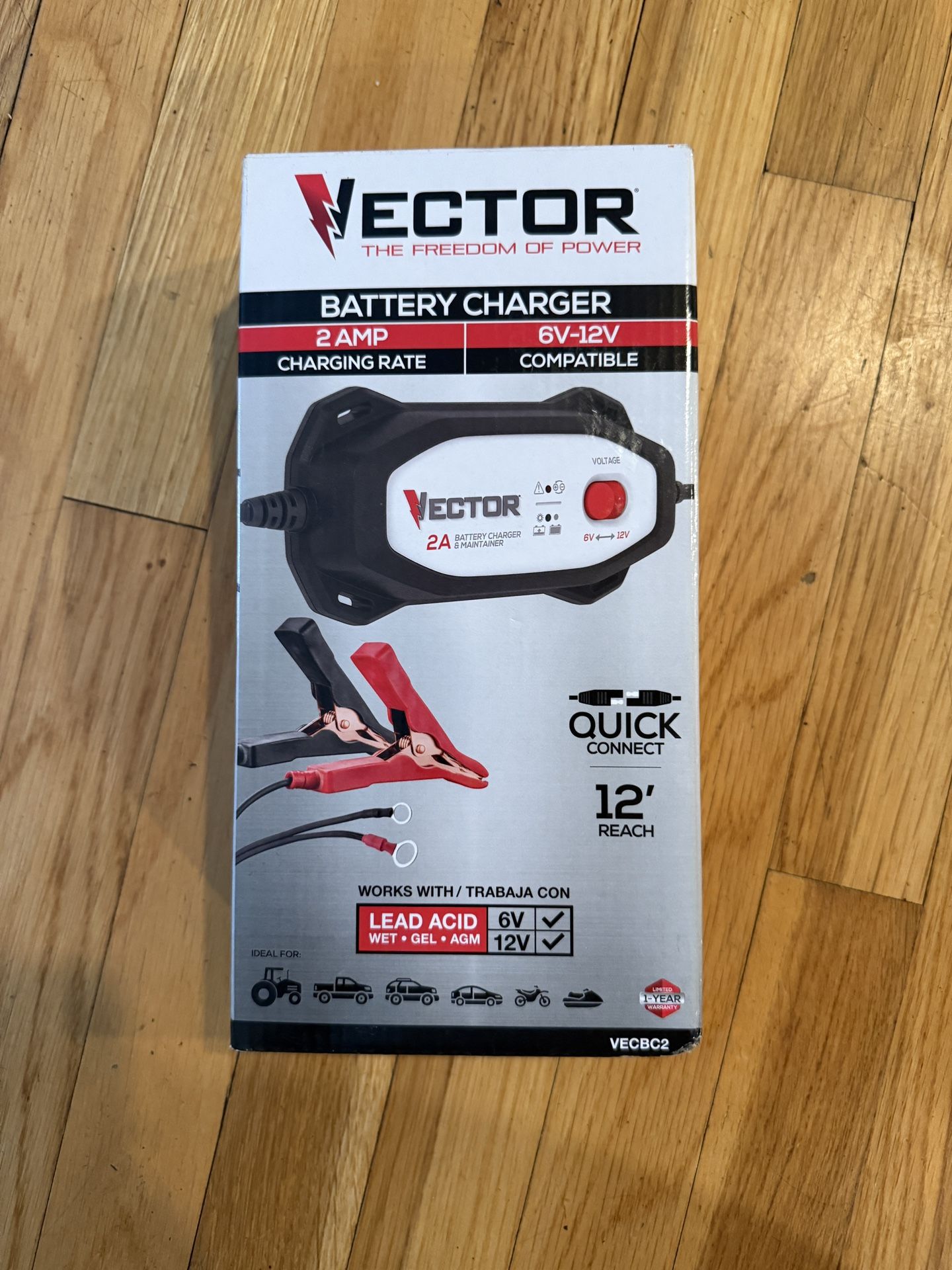 Vector 2 AMP Battery Charger / Maintainer
