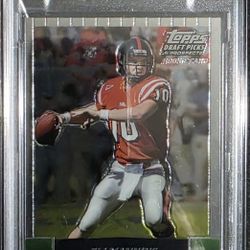 2004 Topps Chrome Draft Picks Eli Manning PSA 9
