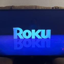 LG 42” LCD TV 1080p With Roku HDMI