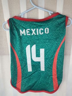 Dog Cat soccer jersey Mexico size extra XS, S, M, L, XL