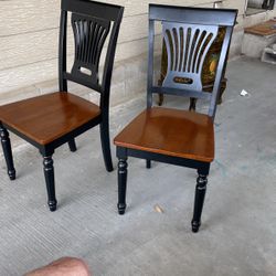 Pair Of Chairs, Wooden Chairs