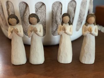 Set of 4 sisters by heart willow tree figurines