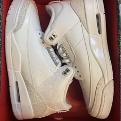Size 12, Jordan three pure money