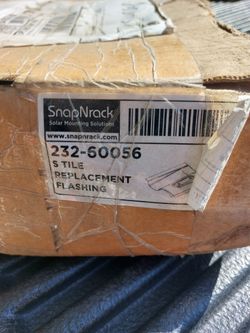 SnapNrack (contact info removed)6 Tile Hook Replacement Flashing For S-Tiles, pack of 20