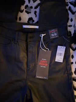 Celebrity pink womens black jeans