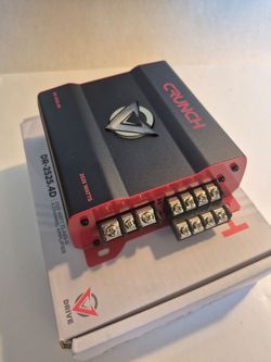 CRUNCH 2525 WATTS 4 CHANNEL BUILT IN CROSSOVER CAR AMPLIFIER