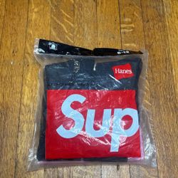 Supreme Black Crew Socks (Brand New)