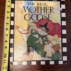 Mother Goose Storytime Fold Out Clock Nursery Rhymes  & Real Mother Goose Book 