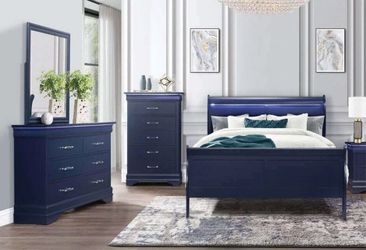 Beautiful Blue Bedroom Set – Excellent Condition Brand New Fast Delivery