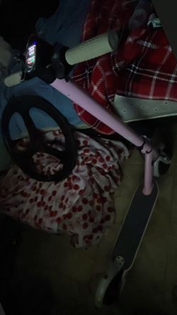 Pink e-scooter