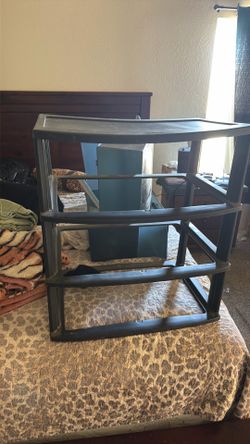 Black plastic dresser