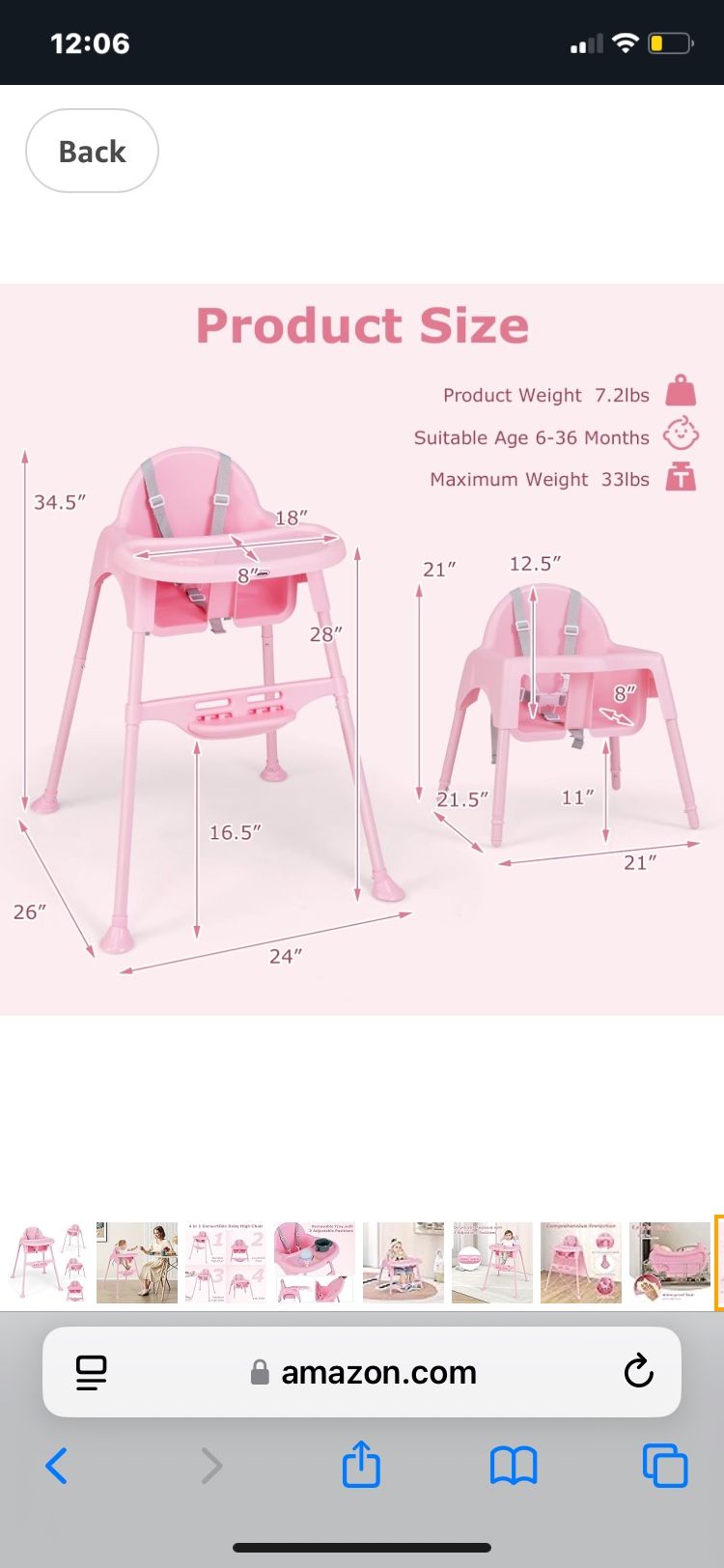 MTIFUCTIONAL HIGH CHAIR