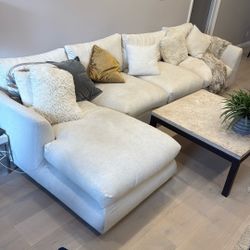 Amazing Restoration Hardware RH Pearl White Couch