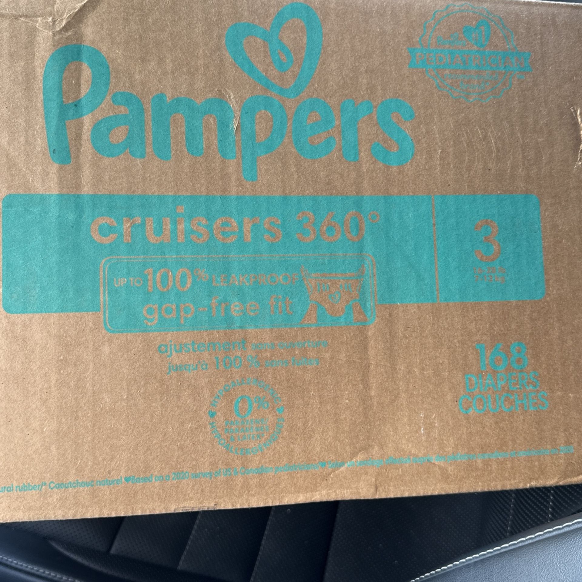 Pampers Diapers Size 3 168 Count
