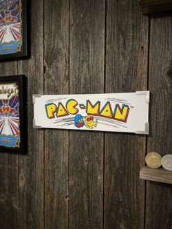 Pac-Man Arcade Marquee Sign