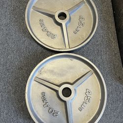 45 lb Olympic Weight Plates Deep Dish