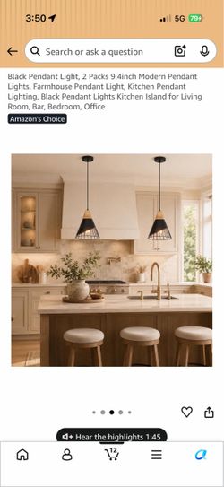 2 Pack Pendant Lights