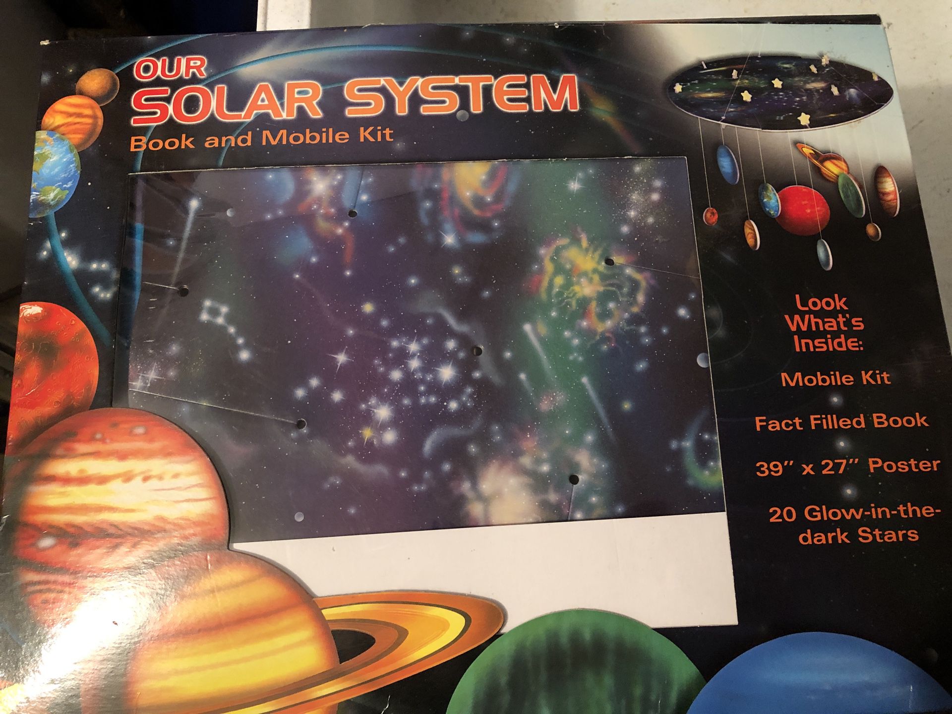 Solar system book and mobile kit