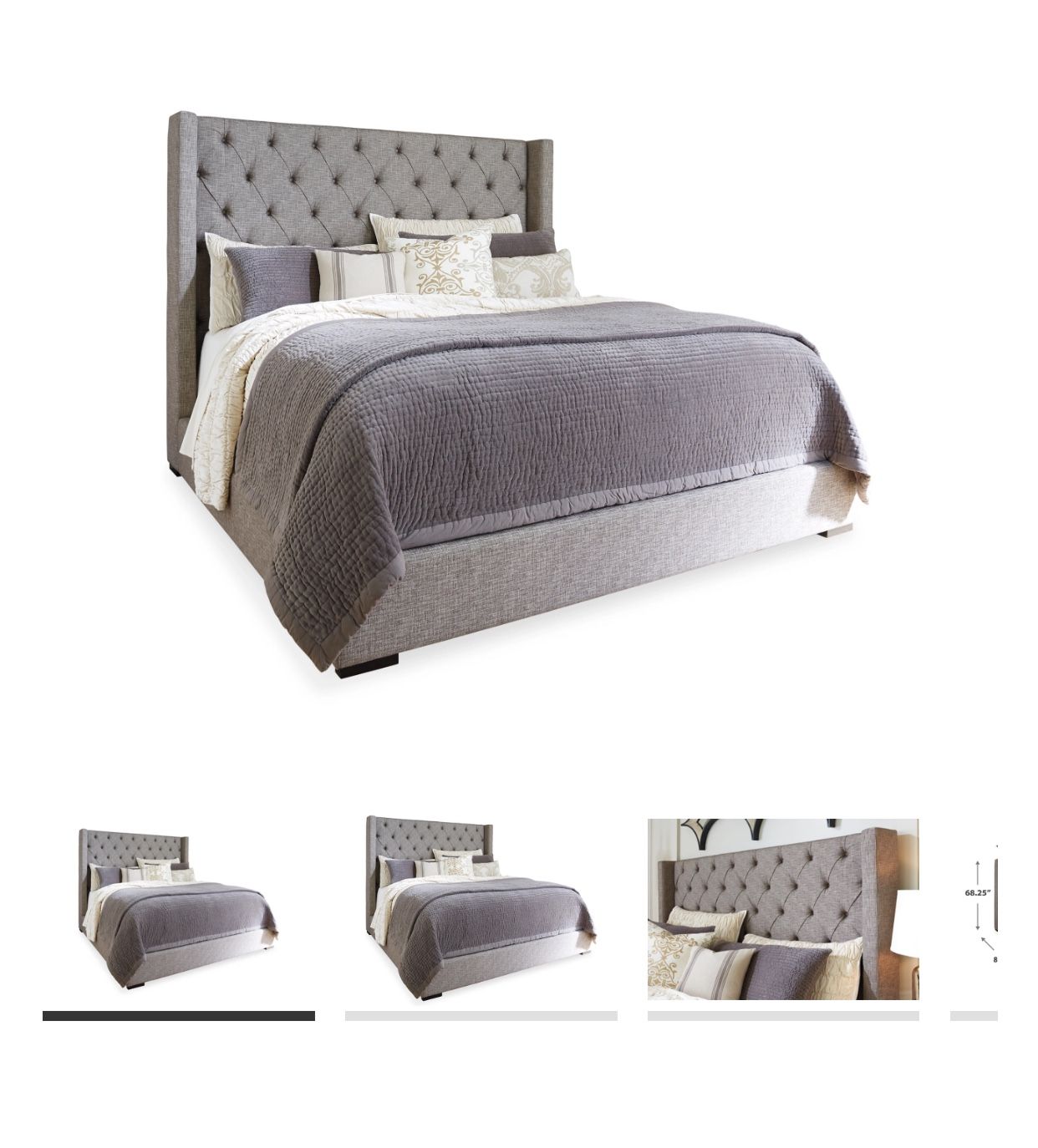 Queen Upholstered Bed Frame