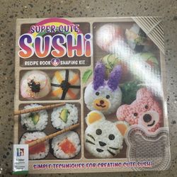 NWT Super-Cute Sushi Recipe Book & Shaping Kit