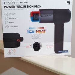 Sharper Image Power Percussion Pro Massager With Hot &  Cold  Therapy