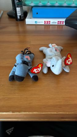 Lefty And Righty Beanie Babies
