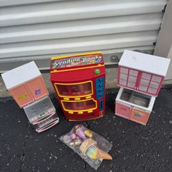 Kids Kitchen Toys And Vending Machine 