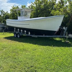 BHM 28 Project Boat/Trailer  Downeast-Lobster