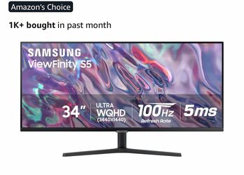 Samsung ViewFinity S5 34-Inch Ultrawide Monitor