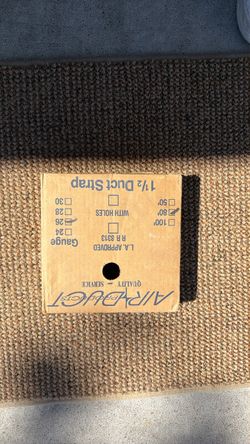 1 1/2” galvanized duct strap