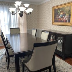 Dining Room Set- 6 Chairs And Buffet Table