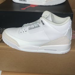 Brand New Men's Nike Air Jordan Retro 3 Pure Money Shoes Size 10.5 