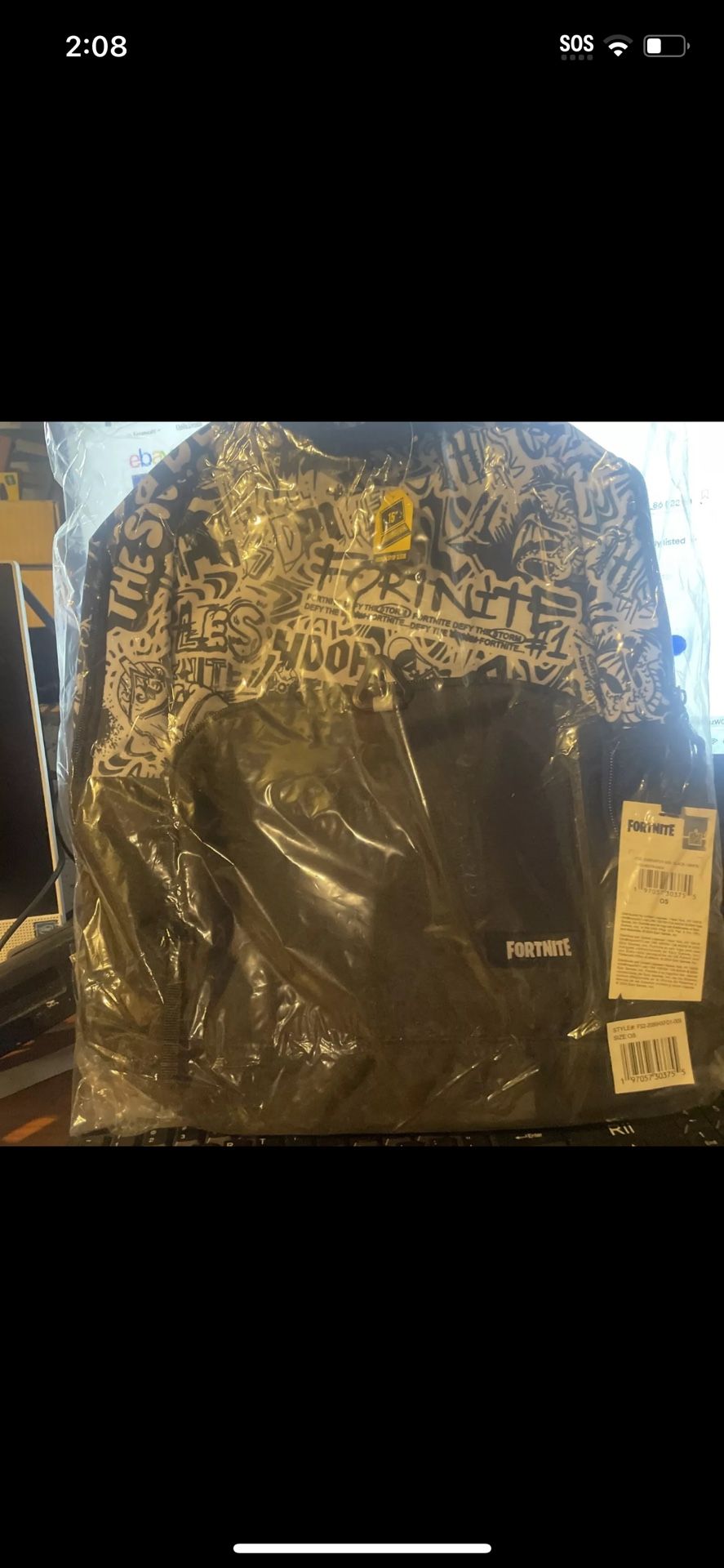 Brand New Fortnite Book bag With 15” Computer Sleeve