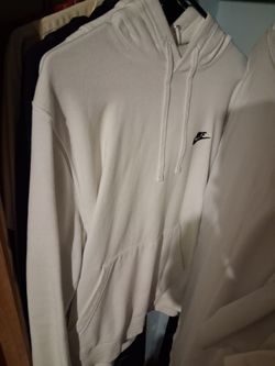 Large White Nike Hoodie