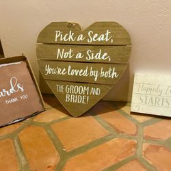 Card Box And Wedding Decor Signs