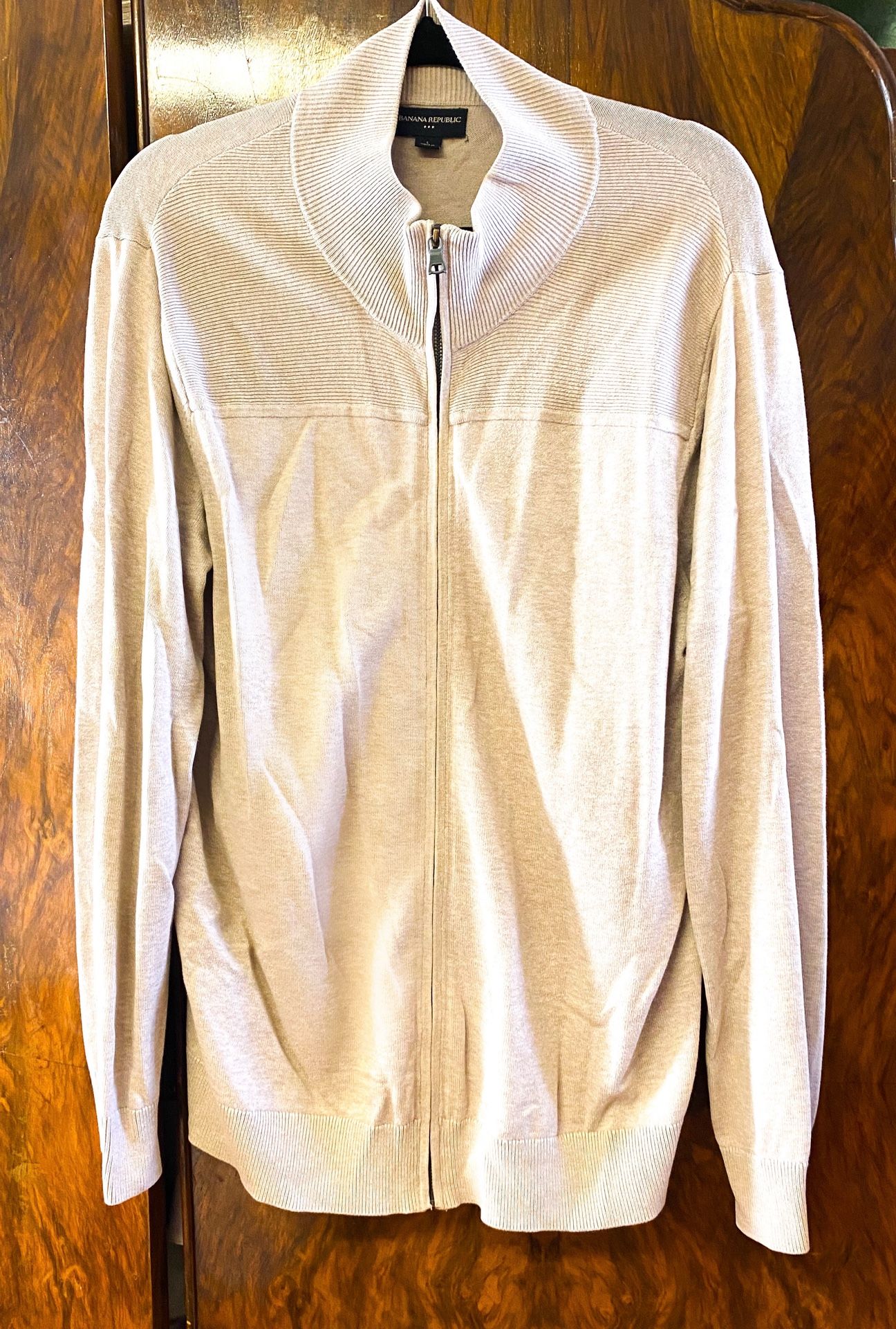 #BANANA REPUBLIC Men’s KNIT FULL ZIP JACKET