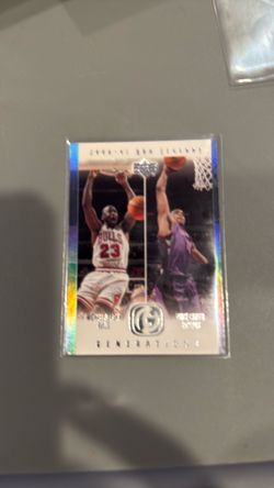 2000-01 Upper Deck Legends Generations Michael Jordan Vince Carter Refractor