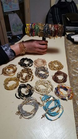 Crystal charm bracelets