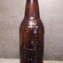 Vintage IBC Root Beer 12 Oz Embossed Amber 