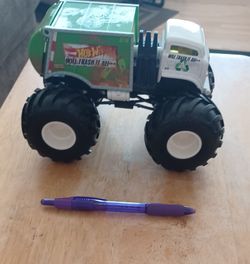 Large Hot-wheels.. Will Trash It All. Garbage Truck / Monster Truck
