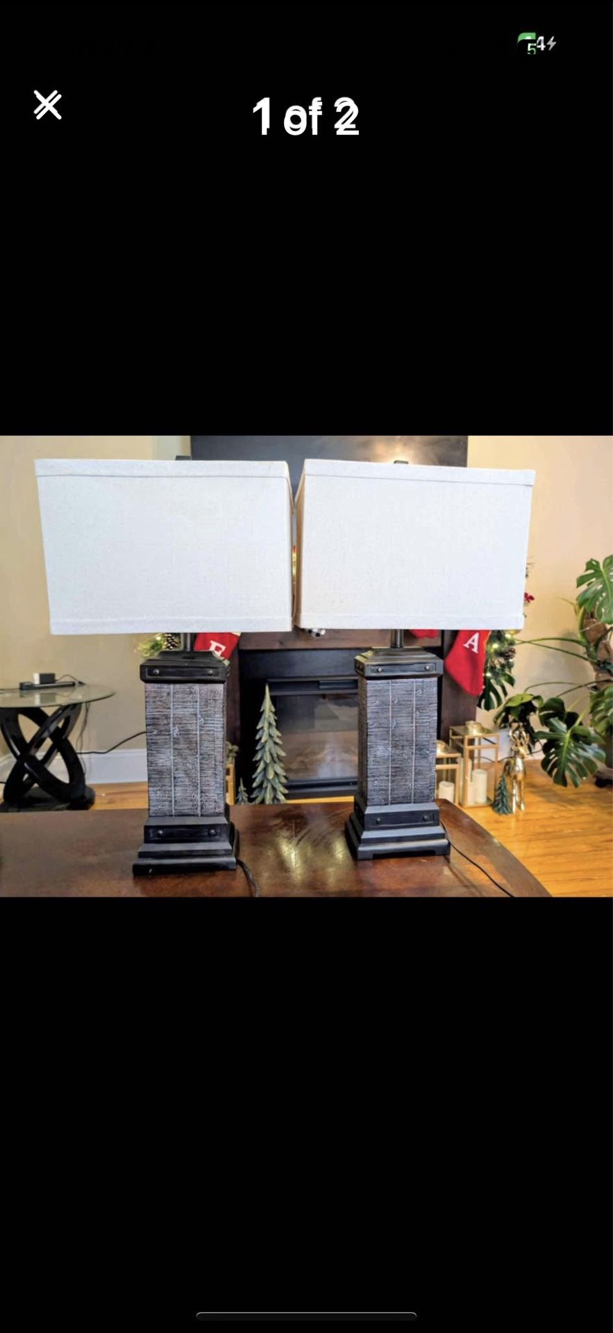 Crest view Table Lamps Pair