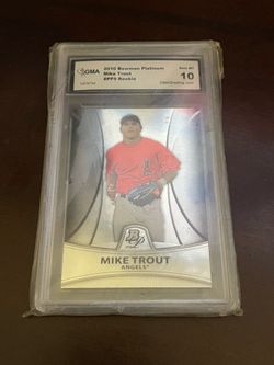2010 Angels Mike Trout graded 10 rookie card