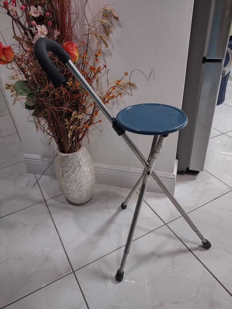 Walking Stick, Sport Seat Walking Stick and Seat Combination - Walking Cane with Folding Seat Canes with Seats for Heavy Weight Thick Aluminum Alloy C