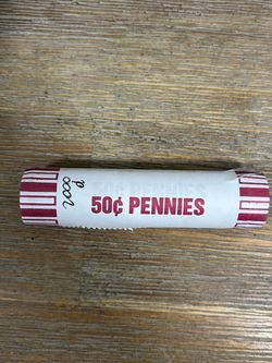 Rolled 50 Cent Penny Roll 2000