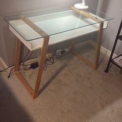 Glass Top Desk